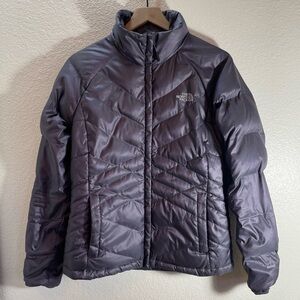 North Face 550 Down Filled Purple Shimmer Jacket Women Size M